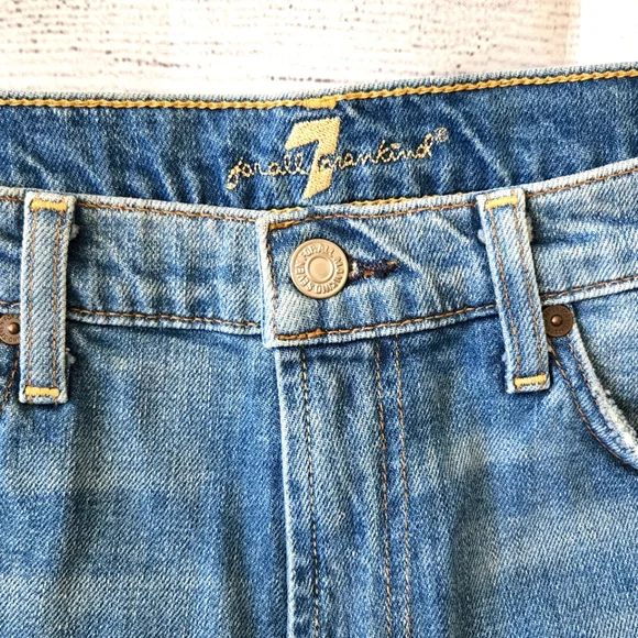 Women's 7 For All Mankind Denim Shorts - Picture 3 of 4